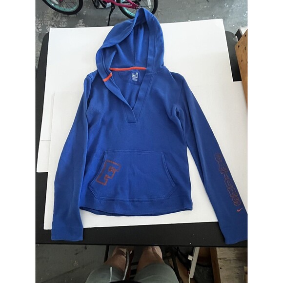 Vintage Nike Team Florida Gators Womens‎ Size Medium V-Neck  Hoodie Blue - Picture 2 of 9